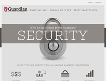 Tablet Screenshot of guardian-payments.com